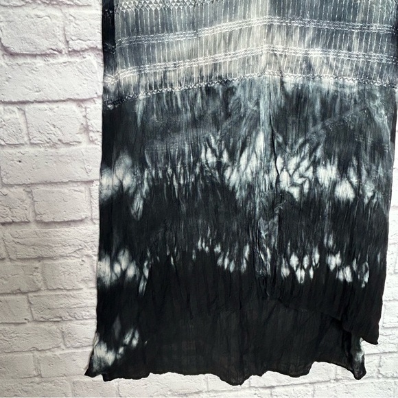 TRYB Ombre Tie Dye 100% Silk High Low Maxi Dress - Picture 7 of 12